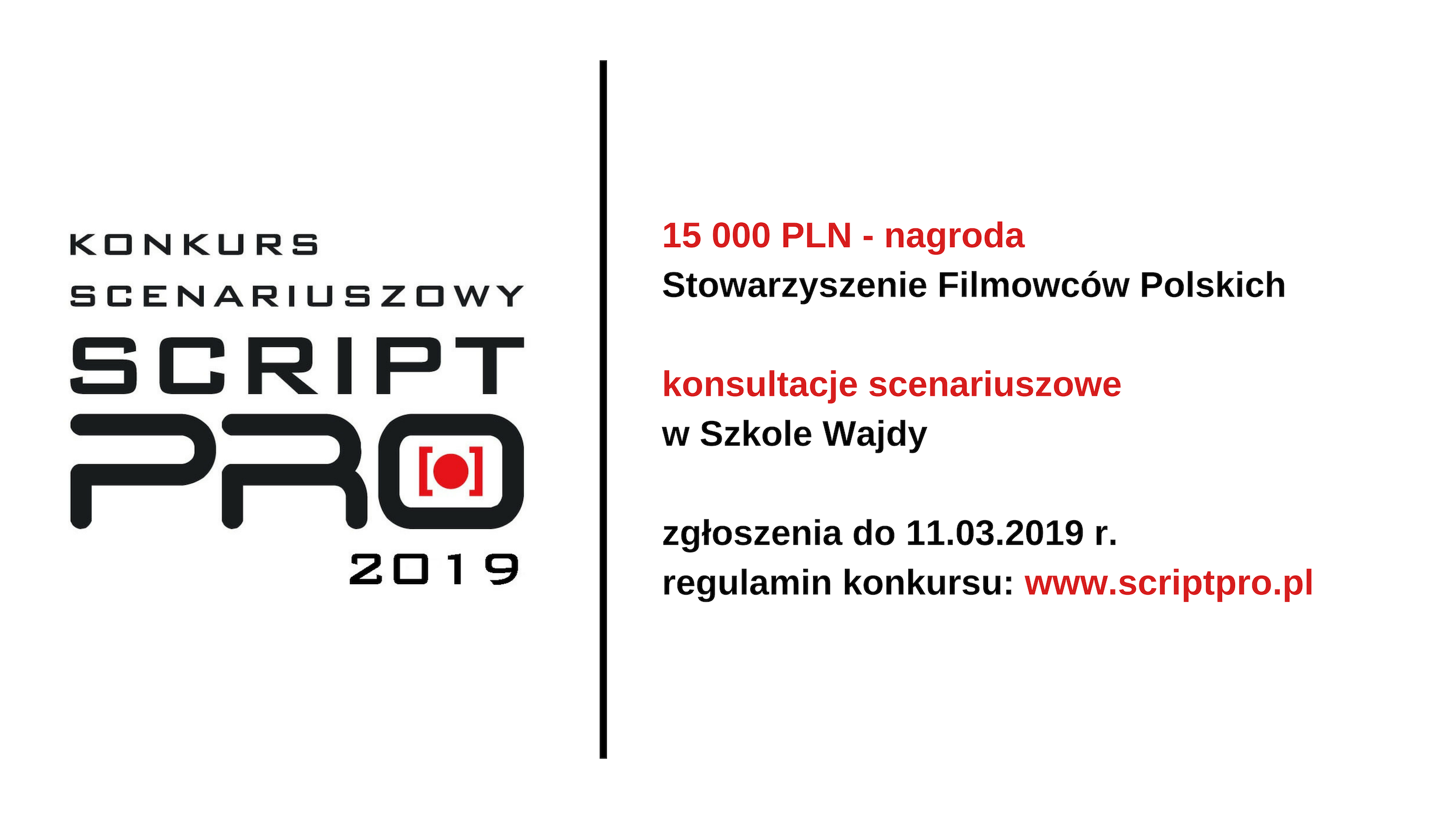 RUSZA KONKURS SCENARIUSZOWY SCRIPT PRO 2019