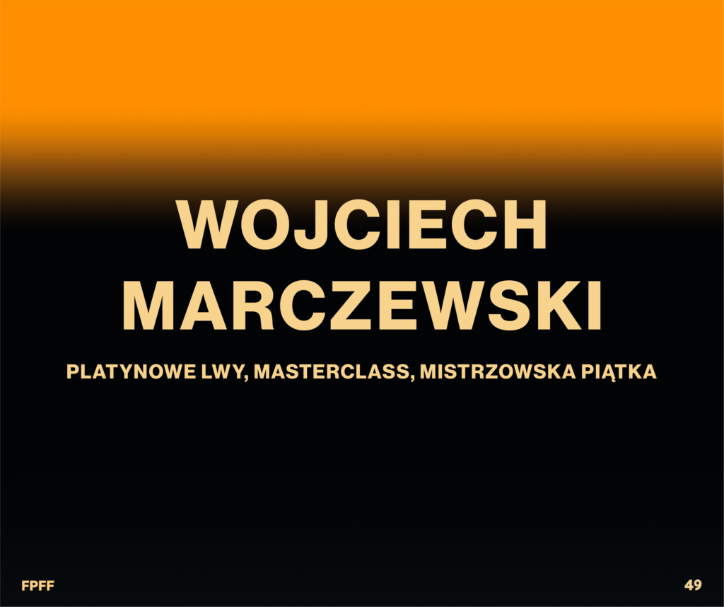 Platynowe Lwy dla Wojciecha Marczewskiego